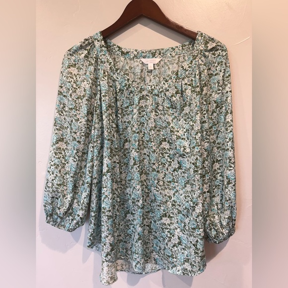 LC Lauren Conrad Tops - Lauren Conrad Flowy Floral Print Women's Blouse Size Medium